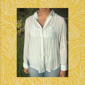 nordstrom stripped button down blouse